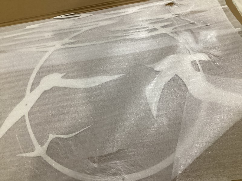 Condition photo showing Good Condition for sunrise and birds metal wall art,seagulls metal wall decor,home decor, housewarming gift (35"x22" white) 35 x 22 inches white