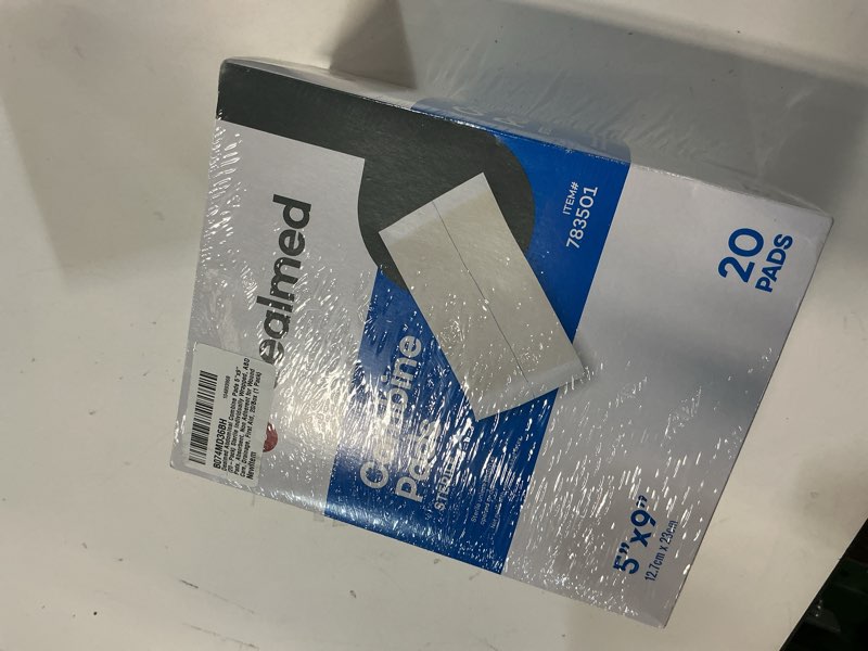 Condition photo showing New/Like New for Dealmed Abdominal Combine Pads 5"x9" (20-Pack) Sterile Individually Wrapped, ABD Pads, Absorbent, Non Adherent for Wound Care, Drainage, First Aid, 20/Box (1 Pack) 5" x 9" Pack of 1