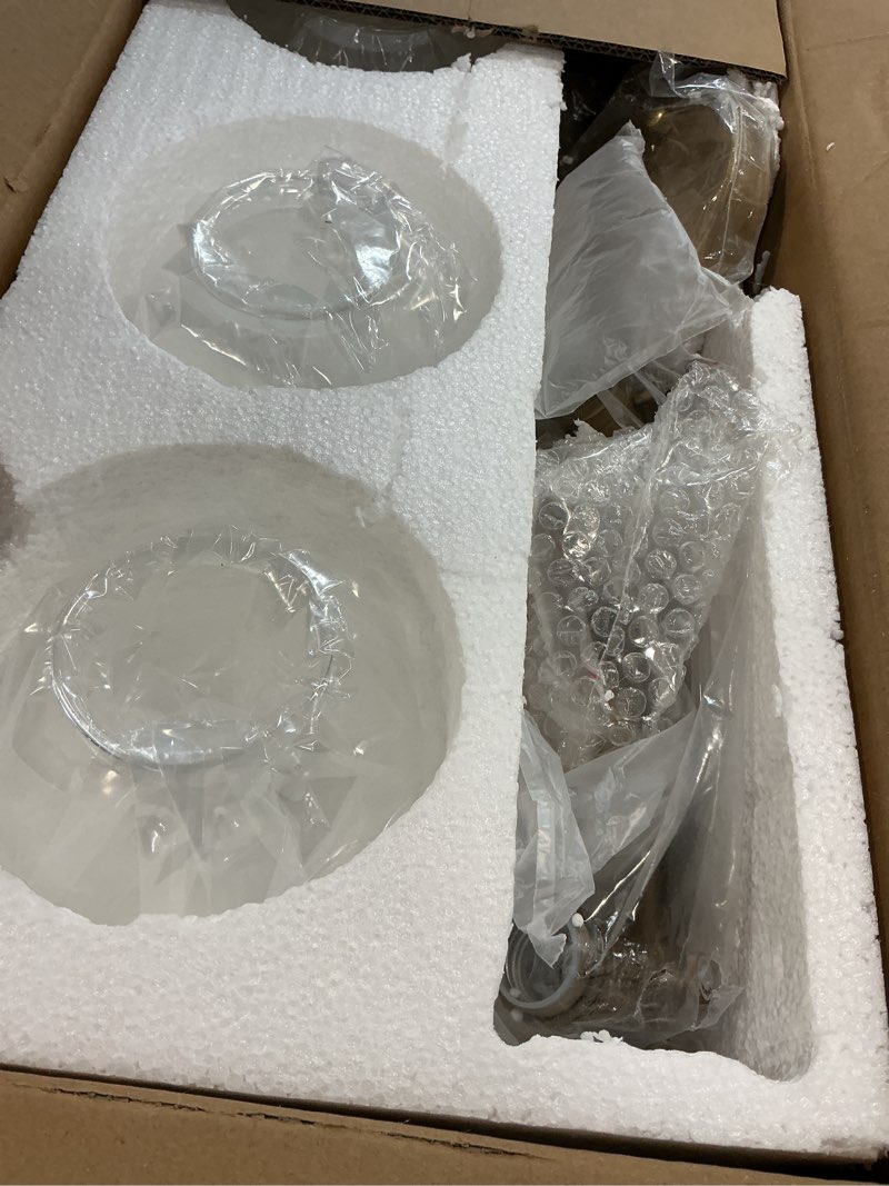Condition photo showing Good Condition for phansthy 3-light wall sconces antique brass vanity light, industrial wall lamps with on off switch and clear glass lampshade, vintage wall lighting for bathroom living room (antique, globe shade) antique globe shade