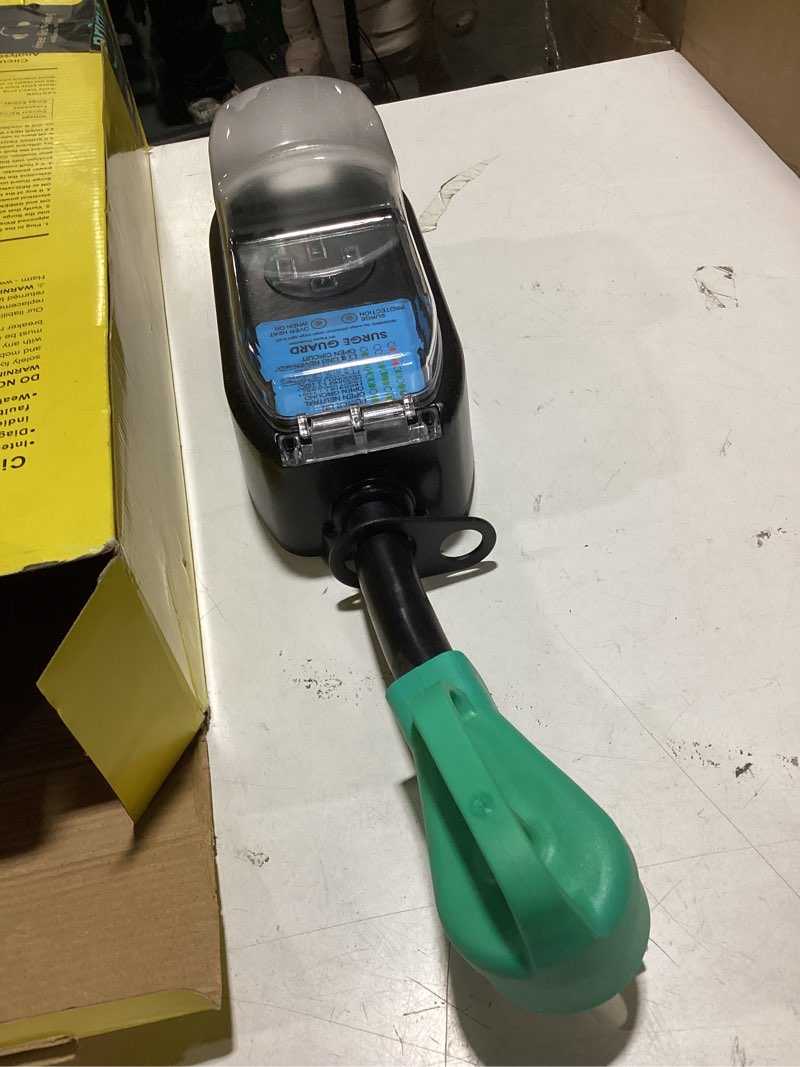 Condition photo showing Good Condition for 50 amp rv surge protector with waterproof cover, portable rv surge protector, circuit analyzer power guard with led indicators, 4200 joules surge protection