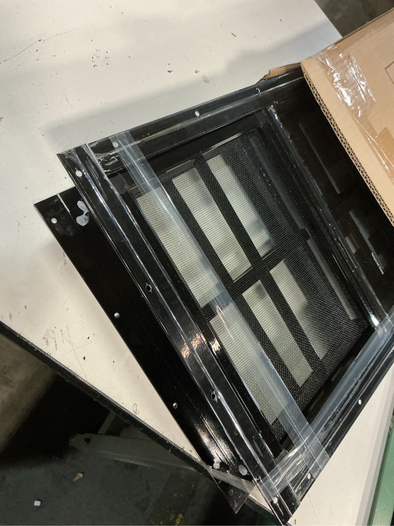 Condition photo showing Good Condition for yuzzy 12" x 18" shed windows with tempered glass and fiberglass screen, 2 pack small sliding windows for shed, chicken coop, playhouse, household, garage, barns (white) 12"x18" white