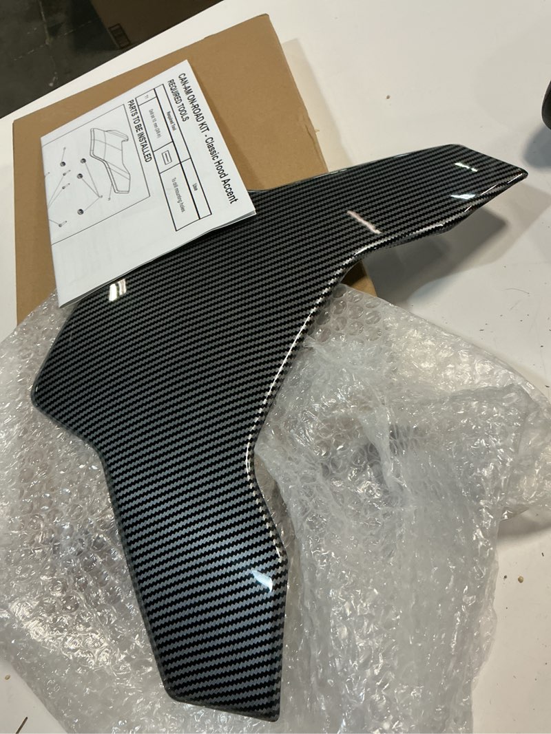 Condition photo showing Good Condition for carbon fiber classic hood accent panel for can-am ryker 600 900 & ryker rally edition accessories hood accent panel for can am ryker(1pc, replace oem #219400873)