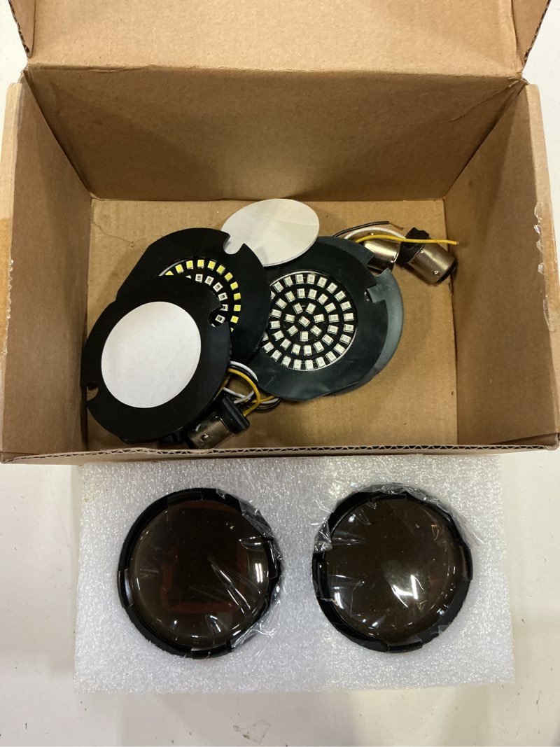 Condition photo showing Good Condition for amazicha 2inch led turn signals, 1157 1156 front rear turn signals with 4 smoked lens covers kit fit for harley touring road glide street glide road king electra glide softail dyna sportster 1986-2024