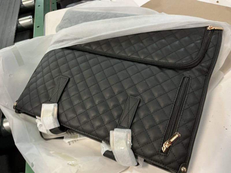 Condition photo showing Good Condition for lovevook lunch tote bag for women, 15.6 inch laptop bag with insulated lunch compartment, quilted large capacity computer handbag with purse for business, work, nurse, office, collage, casual, black black 15.6 inch