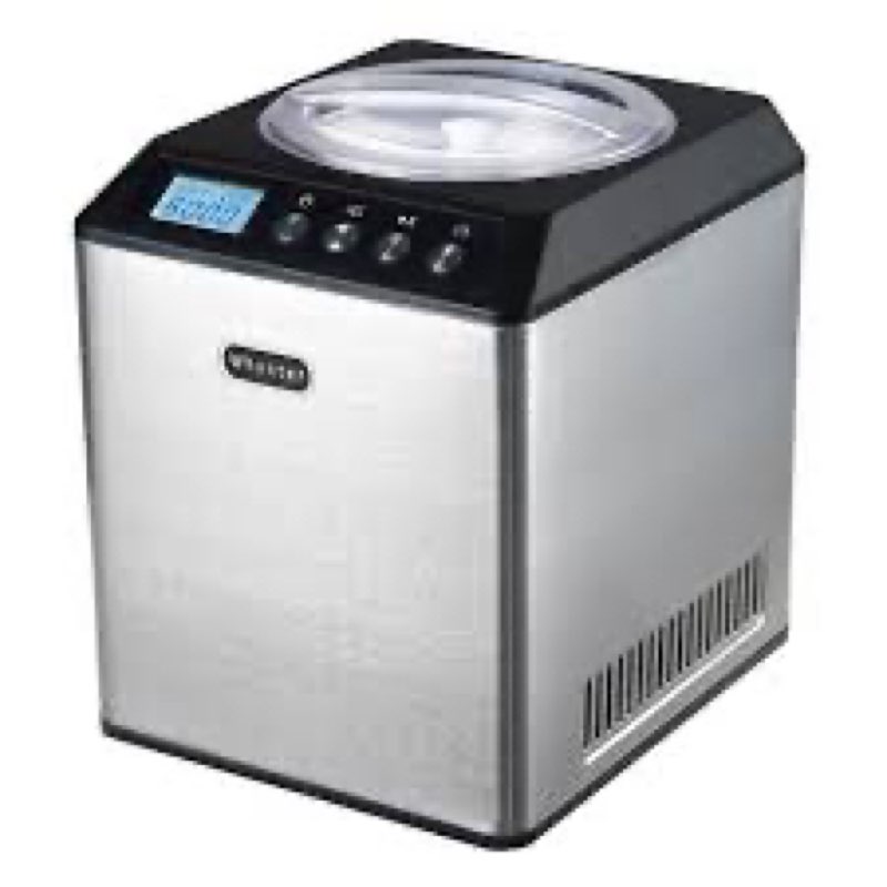 Whynter Ice Cream Maker Machine Automatic 2.1 Qt. Upright with Built-In Compressor, LCD Digital Disp