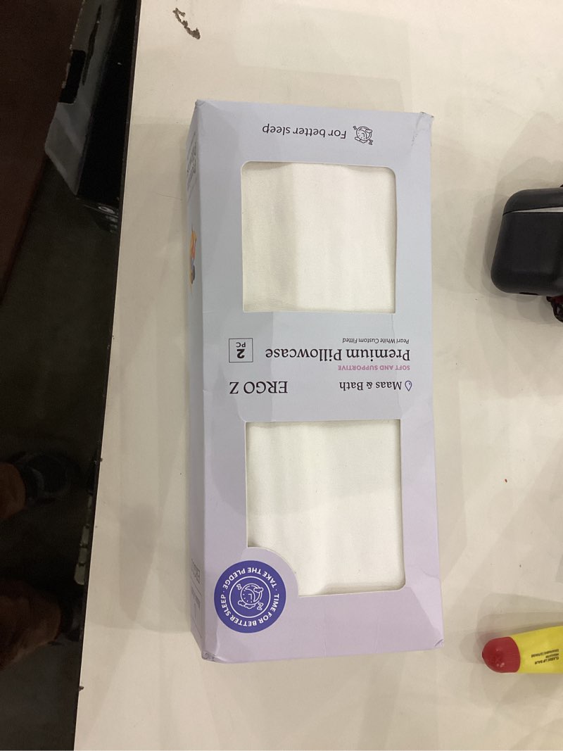 Maas & Bath Ergo Z Pillowcase - Premium Breathable Pillow Case for Quality Sleep, Made with Machine 