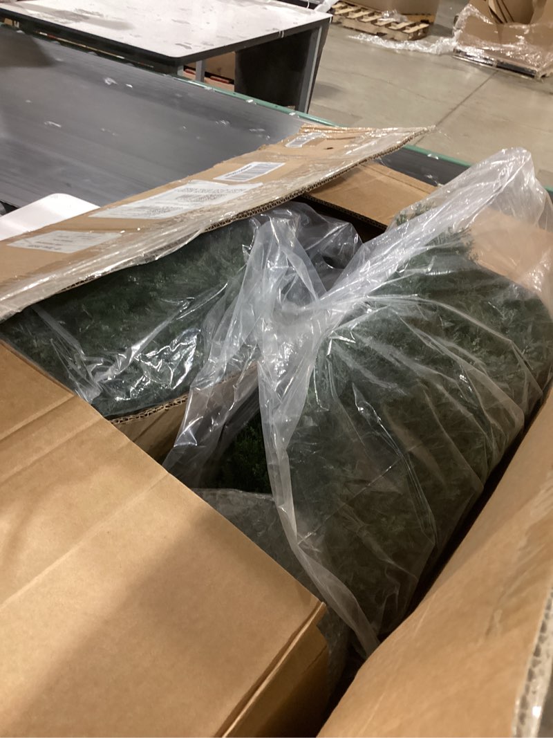 Condition photo showing Good Condition for 6 Feet Pre-Potted Evergreen Outdoor Artificial Cedar Tree for Front Porch Decor, Outdoor Entryway Decor Fake Tree, Tall Faux Tree with UV Resistant Coating (2 Pack)