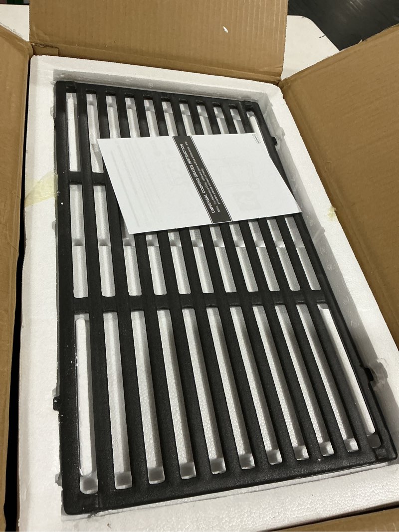 Condition photo showing Good Condition for grill grates for weber genesis ii - gs4 cooking grate replacements for weber 66089 66097, cast iron, 18.75" 18.75" x 33.36"
