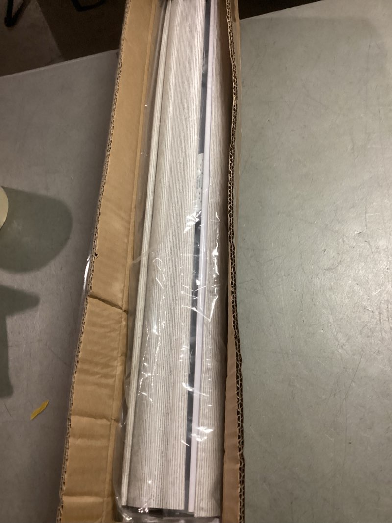 Condition photo showing Good Condition for 100% blackout cordless roman shades for indoor windows & french doors, 22 3/4" w × 60" h - blackout - beige blackout - beige 22 3/4" w × 60" h