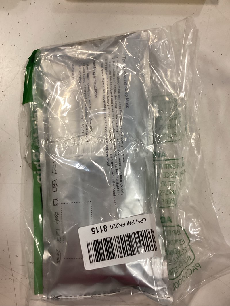 Condition photo showing New/Like New for YIVIEW Sleep Mask for Side Sleeper, Complete Light Blocking 3D Sleeping Eye Mask, Soft Breathable Eye Cover for Women Men, Relaxing Zero Pressure Night Blindfold Black