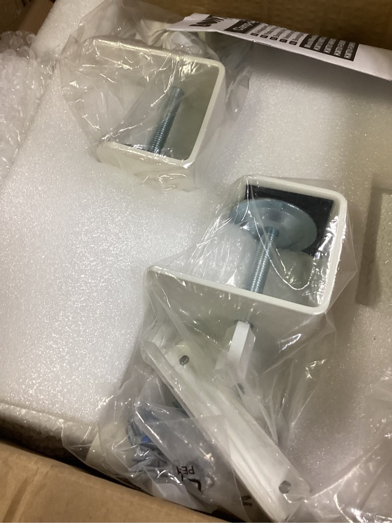 Condition photo showing New/Like New for bontec kmt01 under desk keyboard tray, pull-out keyboard & mouse platform with c-clamp, 25.6 x 11.8 in space-saving ergonomic slide-out drawer, white 25.6" x 11.8" white