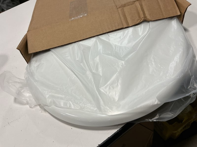 Condition photo showing Good Condition for little2big toilet seat with built-in potty training seat, slow close, easy to install, round, white