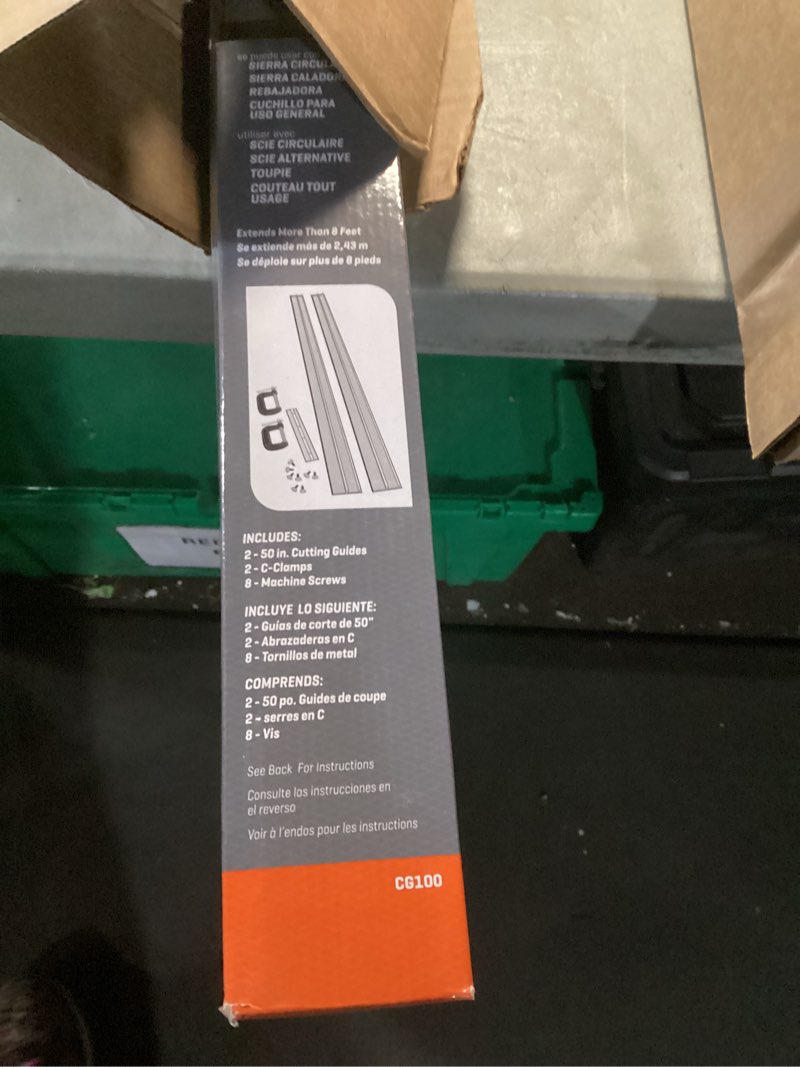 swanson tool co cg100 anodized aluminum 100 inch cutting guide with joiner bar, (2) c-clamps and (4)