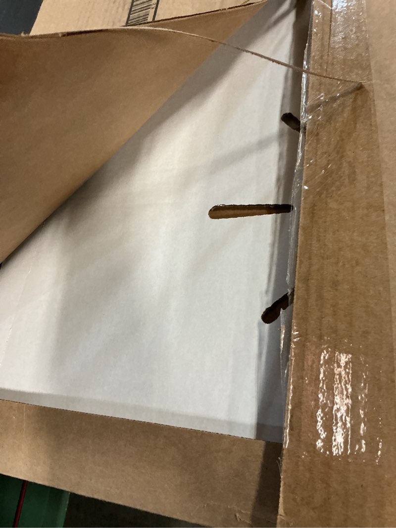 Condition photo showing As Is for easy playhouse - kids art and craft for indoor and outdoor fun, color, draw, doodle on this blank canvas – decorate and personalize a cardboard fort, 34" x 27" x 48" - made in usa, age 3+