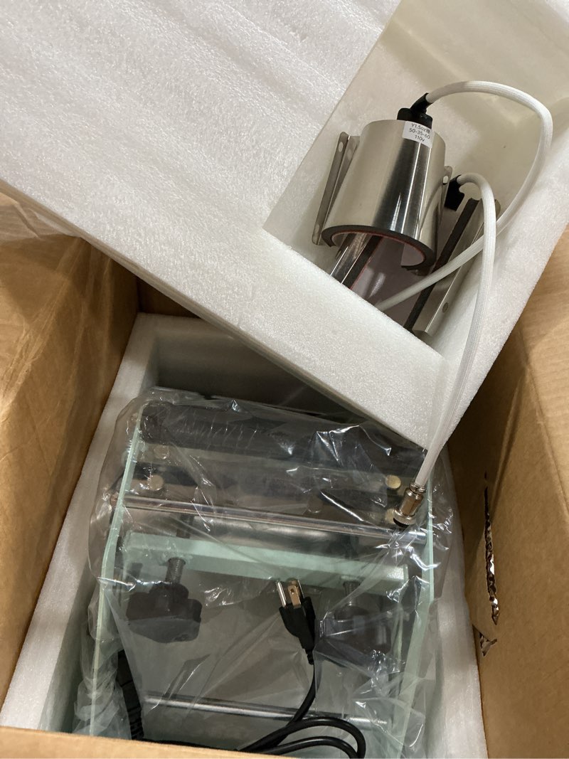 Condition photo showing Good Condition for bettersub 3in1 tumbler mug heat press machine 30 oz 20 oz 16 oz sublimation straight skinny tumbler mug 3 oz 1.5 oz shot glass,11 oz 15 oz 16 oz sublimation mug heat transfer (3in1 teal)