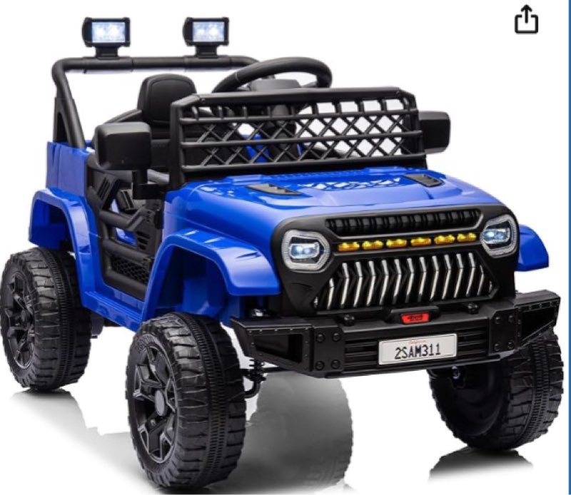 Patikuin 12V Kids Ride on Toy for Kids, Ride On Car w/Parent Remote, 2x55W Powerful Engine 7MPH Batt