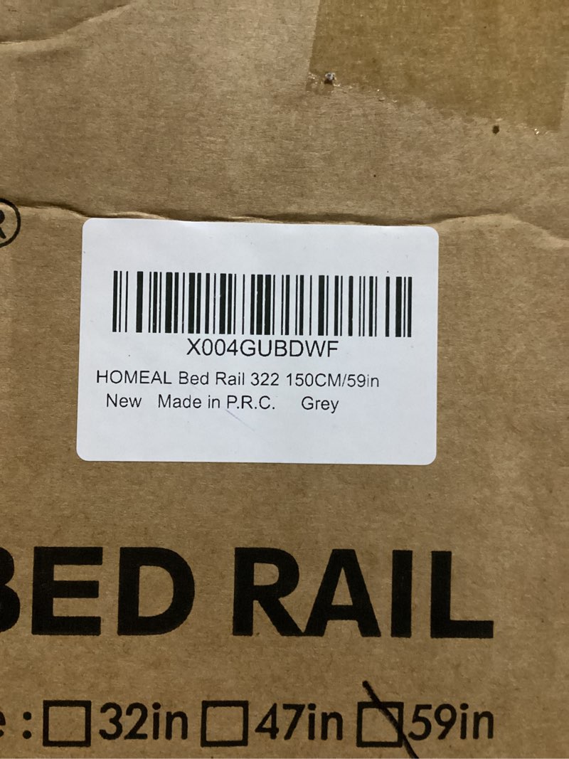 homeal bed rail for toddlers, 59in swing down baby bed rail guard, toddler bed rails for king size beds, twin, full, queen, bed guard rail for toddlers, grey