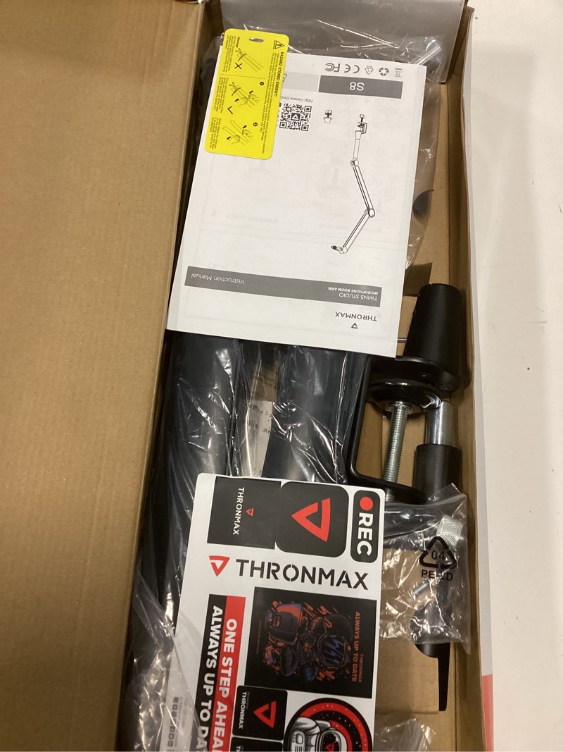 Condition photo showing Good Condition for boom arm stand thronmax s8 mic stand for game streaming and broadcasting/sturdy and universal mic arm with 1/4“?3/8" to 5/8" adapter?all-metal and fully adjustable mic arm metal black