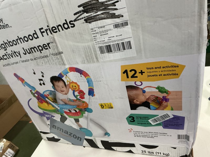 Condition photo showing New/Like New for Baby Einstein Neighborhood Friends Activity Jumper with Lights and Melodies