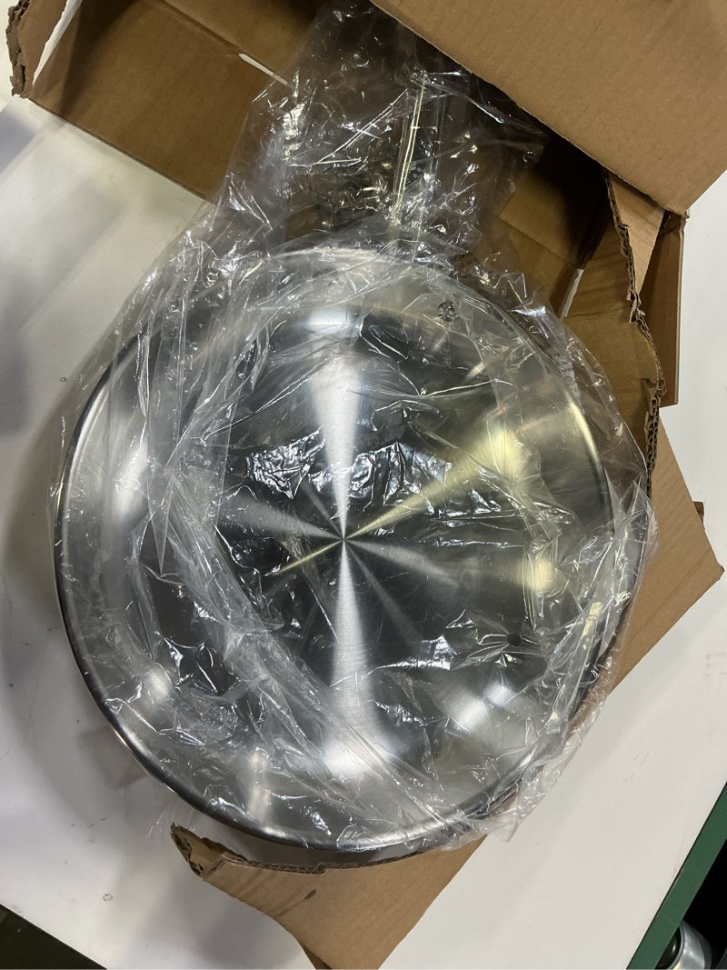Condition photo showing Good Condition for Misen 5-Ply Stainless Steel 10" Frying Pan - Professional Cookware for Induction, Gas and Electric - Dishwasher Safe, Oven Safe to 800°F - Durable, Versatile, Even Heating 10 Inch