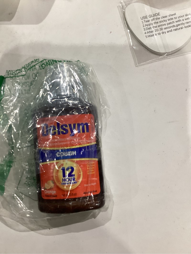 Condition photo showing As Is for Delsym Adult Cough Suppressant Liquid, Orange Flavor, 5 oz Orange 5 Fl Oz (Pack of 1)