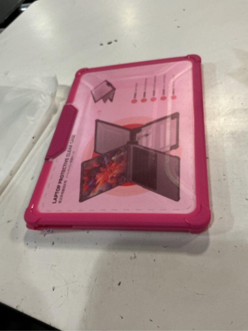 Condition photo showing Good Condition for batianda heavy duty case for new macbook air 13.6 inch 2026 m5 2025 m4 chip 2024 2022 release, ergonomic foldable kickstand (holds 20lbs) matte translucent protective cover with keyboard skin, pink rose