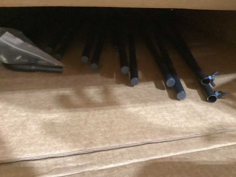 Condition photo showing As Is for genmous art storage rack with caster wheels, art drying rack metal storage stand for canvas storage paint drying rack,drawing board stands for printed matter,crafts drying,art studio,classrooms easel metal 7-layer