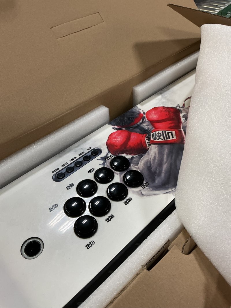 Condition photo showing As Is for Best Brose Pandora Treasure 3D Arcade Console - 30000 Games, Search Function, 1280x720P, Favorite List, 4 Players Online, 2 Player Controls (Black) Street Fighter Black Dragon