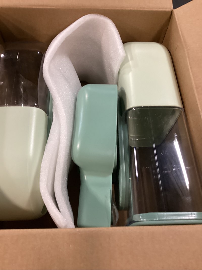 Condition photo showing Good Condition for lemtrflo hanging automatic food and water dispenser, gravity rabbit feeder set, cage cat and bunny food bowl (cage grid spacing over 1.2'') green