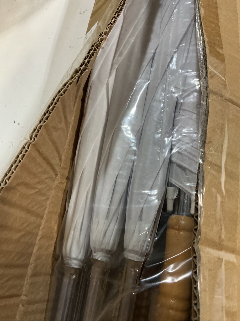 Condition photo showing New/Like New for wedding umbrella - manual open - 10 pack (white) 51"