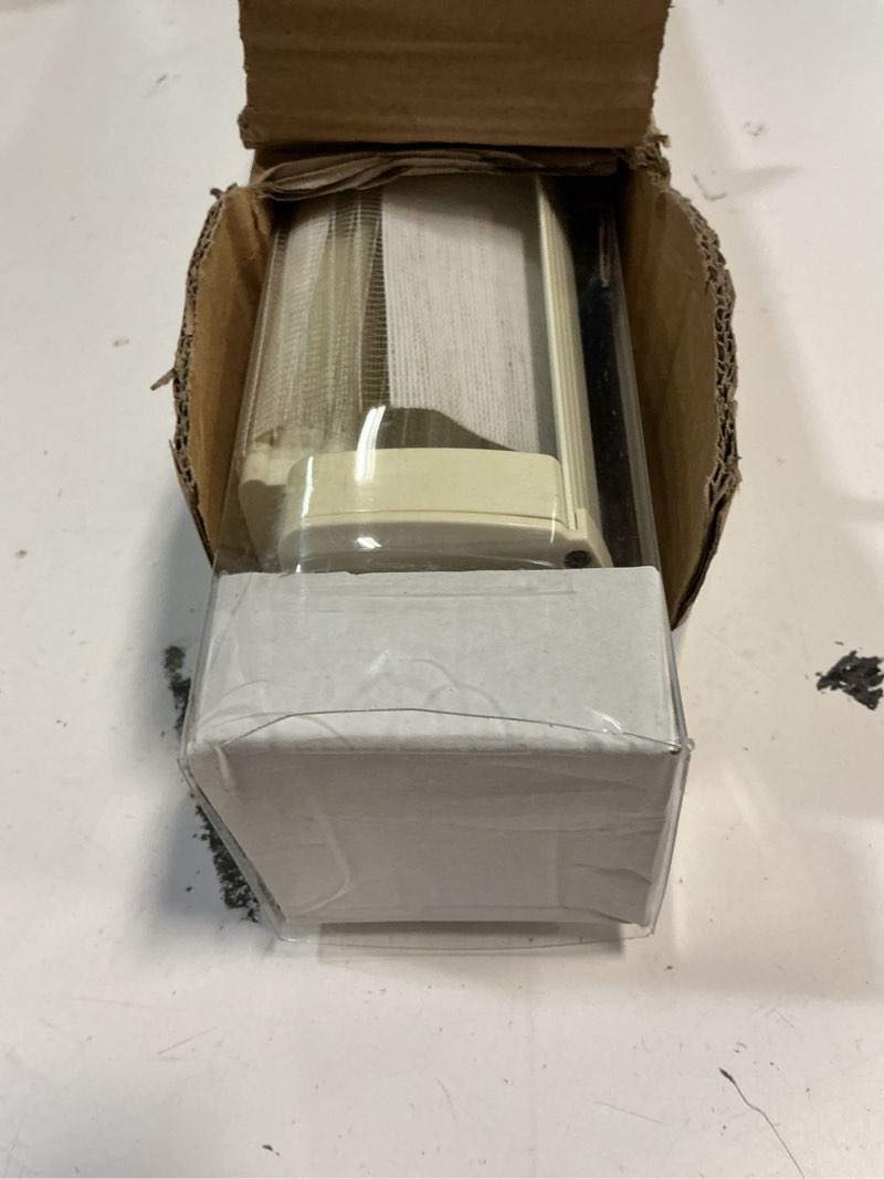 Condition photo showing As Is for myshade cordless zebra blinds with free-stop function - dual layer light filtering & privacy sheer shades for day and night - easy install window shades for home, living room, 27" w x 64" h,beige beige 27"w x 64"h