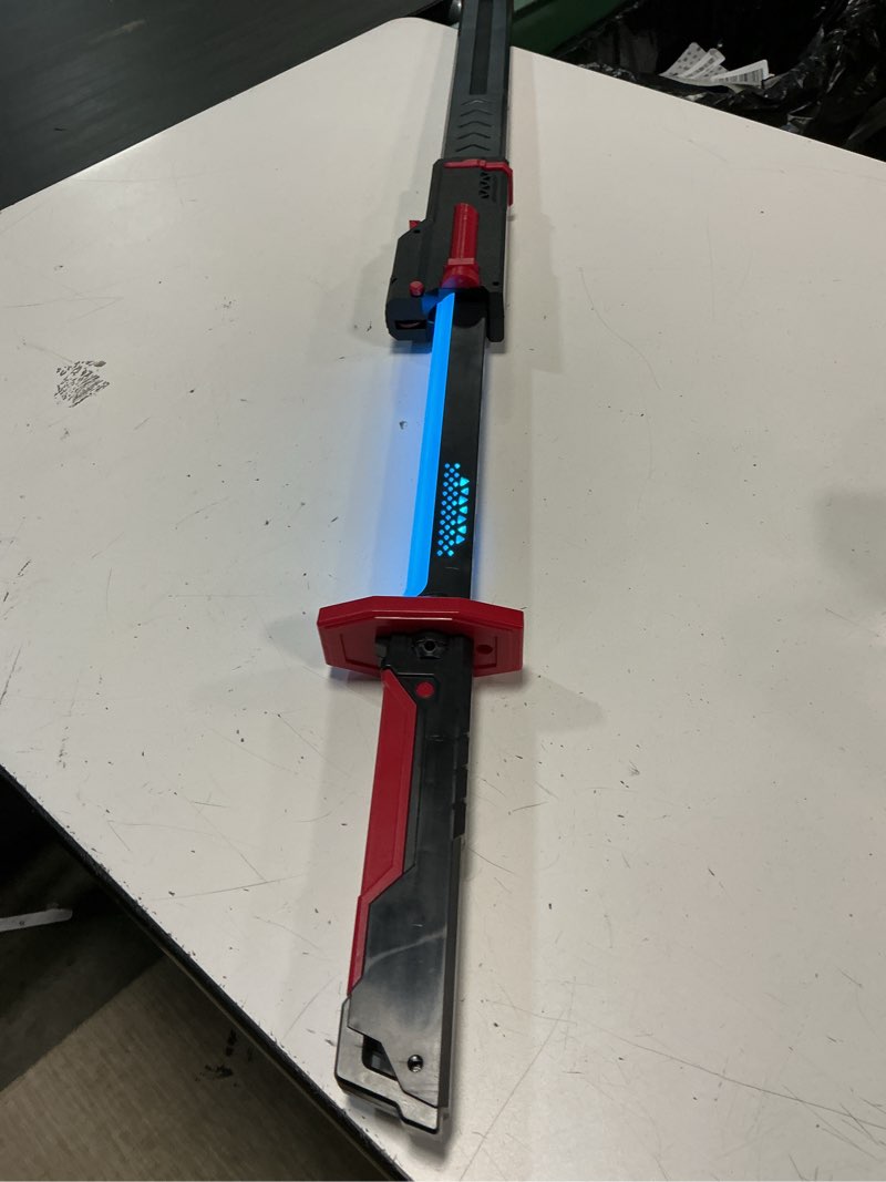 Condition photo showing New/Like New for rgb light up saber toy with smoke mist effect, 7 color neon lightsaber, sound effects and impact sensing, usb-c rechargeable toy sword for kids, 31.5 inch