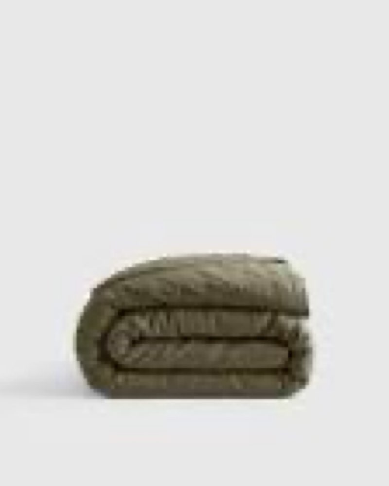 QUNCE LINEN DREAM QUILT KING / DUSTY OLIVE U