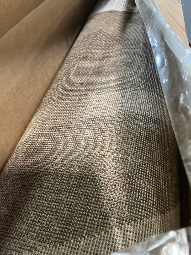 Condition photo showing Good Condition for rugshop modern wavy circles design area rug, fade-resistant carpet for bedroom, office, or small spaces, brown, 3'3" x 5' 3'3" x 5' (rectangular) brown