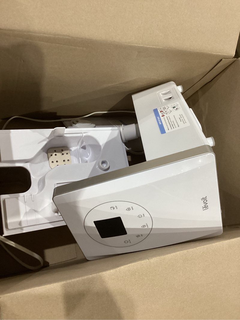 Condition photo showing As Is for levoit lv600s smart warm and cool mist humidifiers for home bedroom large room, (6l) 753ft² coverage, quickly & evenly humidify whole house, easy top fill, app & voice control - quiet sleep mode white smart humidifier