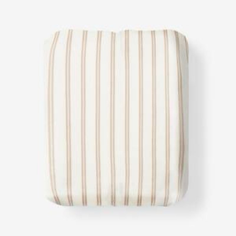 european linen stripe fitted sheet set willowleaf size: king quinse