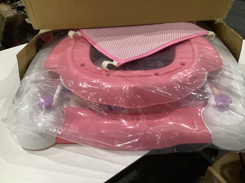 Condition photo showing Good Condition for Dream On Me Aloha Baby Walker, 2-in-1 Foldable Infant Activity Walker with Adjustable Height, Musical Toy Tray, Padded Seat & Removable Foot Mat, Compact Folding Design for Babies 6–36 Months - Blue Walker Blue