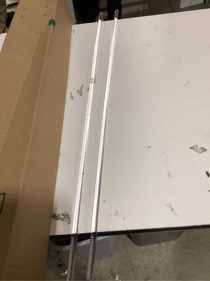 Condition photo showing Good Condition for 2 pack 36 inch universal drapery pull rod invisible clear curtain wand for easier opening and back (acrylic, 36")