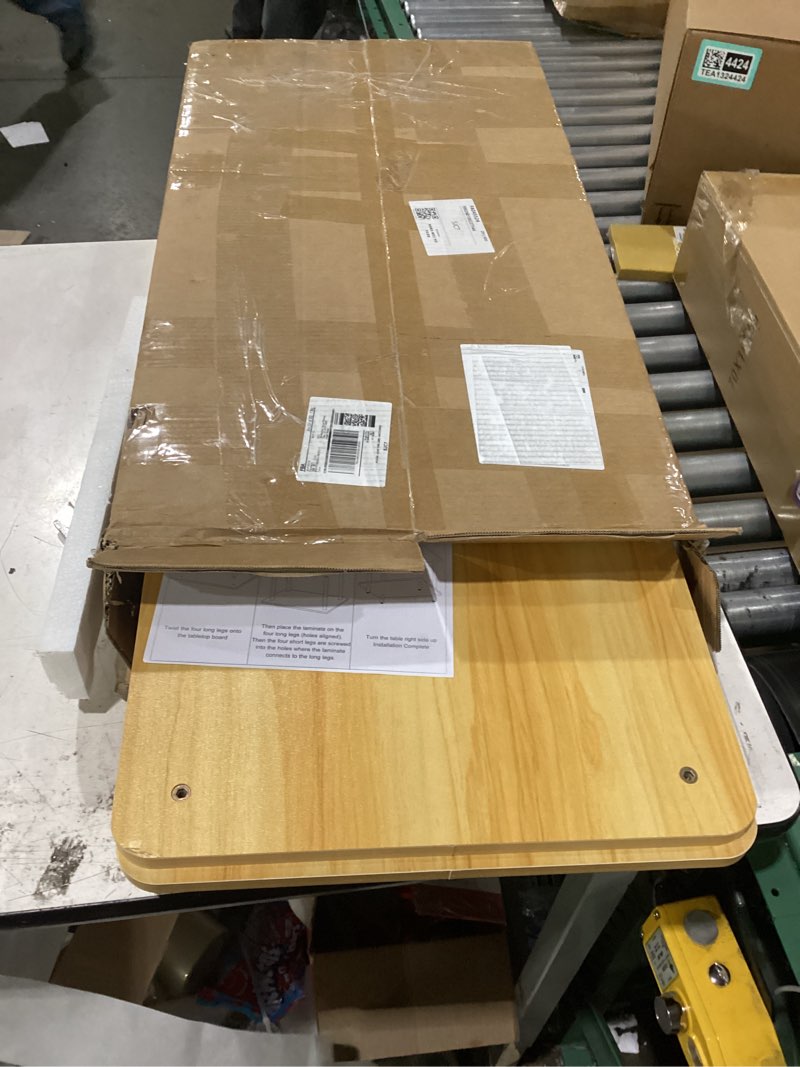 Condition photo showing New/Like New for funecy 2-tier end table, sofa side table with storage, narrow side table, bedside table for bedroom?for living room and small space (natural)