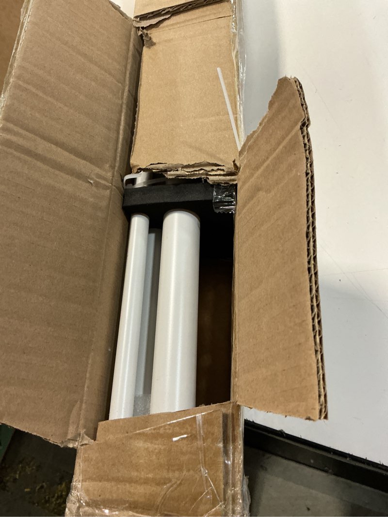 Condition photo showing Good Condition for Double Blackout Curtain Rods 72 to 144 Inches (6-12 Feet),1-Inches Front and 5/8 Inches Back Adjustable End Cap Double Window Drapery Rod for Drapes and Curtains,Matte White 72-144" Matte White