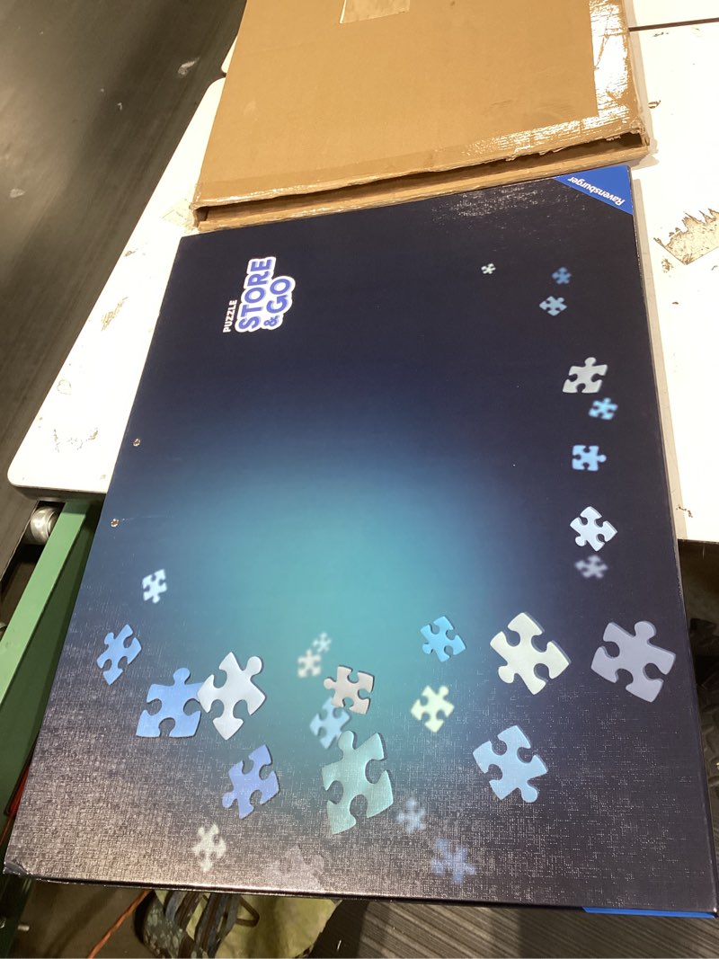 Condition photo showing Good Condition for ravensburger puzzle-store storage system 17962 - ideal for puzzles up to 1000 pieces | 28 x 20 inches | secure snap-tight closure | convenient transport handles