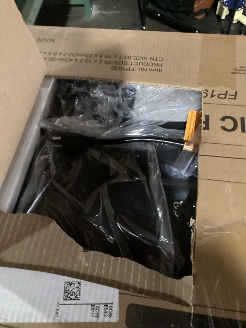 Condition photo showing Good Condition for Electric Fireplace Insert 30" Realsmart 1500W Wall Mounted Fireplaces Recessed Heaters,Fit for 2 X 6 stub, Remote Control Slim Black Fireplace Touch Screen Timer 12 Flame Colors LED Decor Low Noise