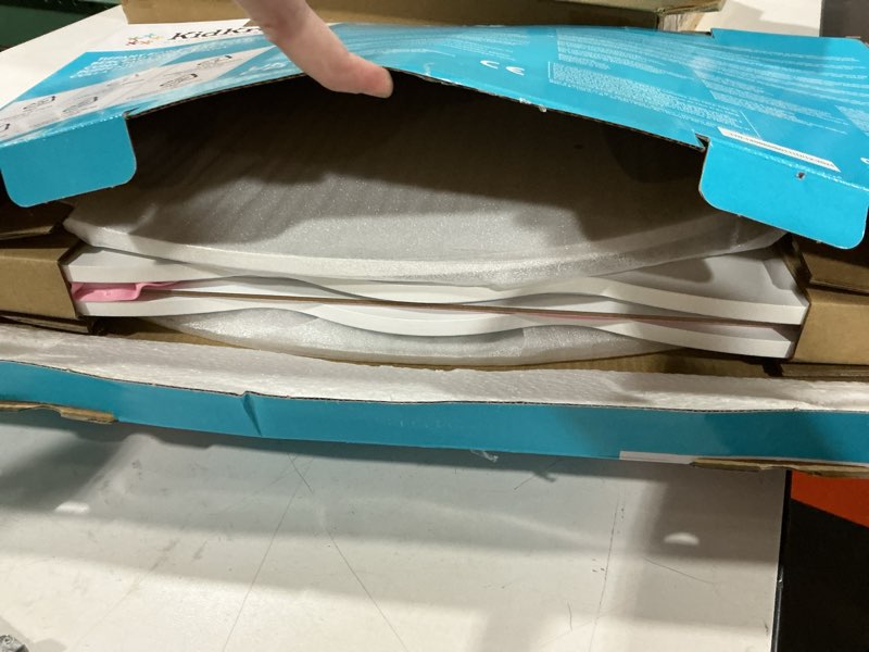 Condition photo showing Good Condition for kidkraft tiffany bow white wooden lil  doll rocking cradle