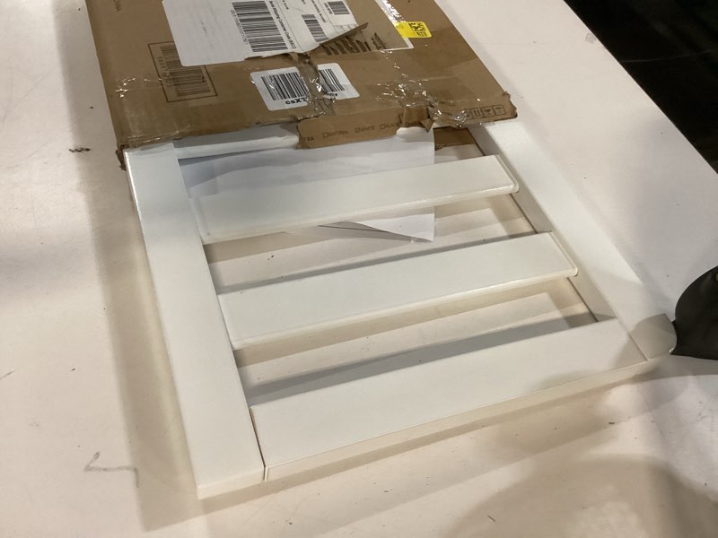 Condition photo showing As Is for Dream On Me Convertible Crib Toddler Guard Rail in White, Compatible with Select Dream On Me Cribs, Crib to Toddler Bed Conversion, Easily Attachable (21.25L x 1.2W x 12.25H)
