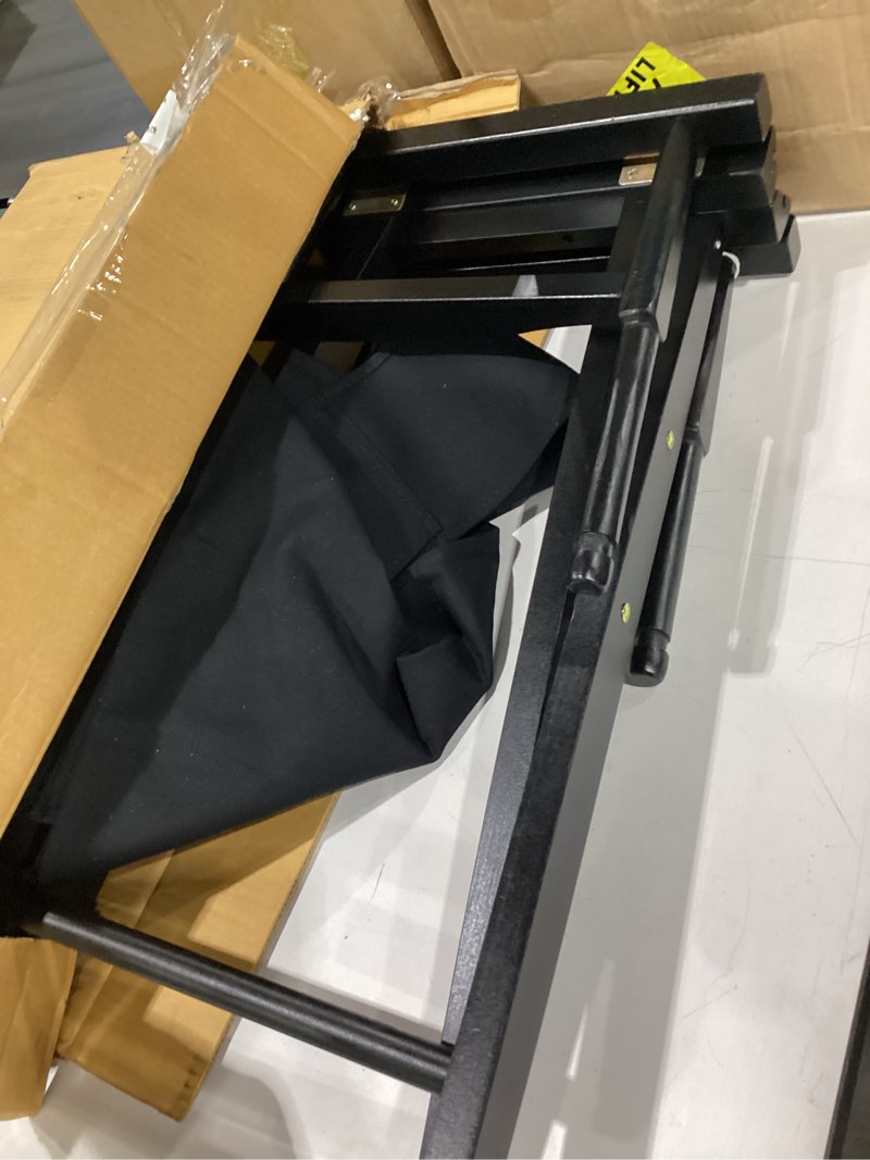 Condition photo showing Good Condition for american trails extra-wide premium 18" director's chair black frame with black canvas black 18 in classic height classic