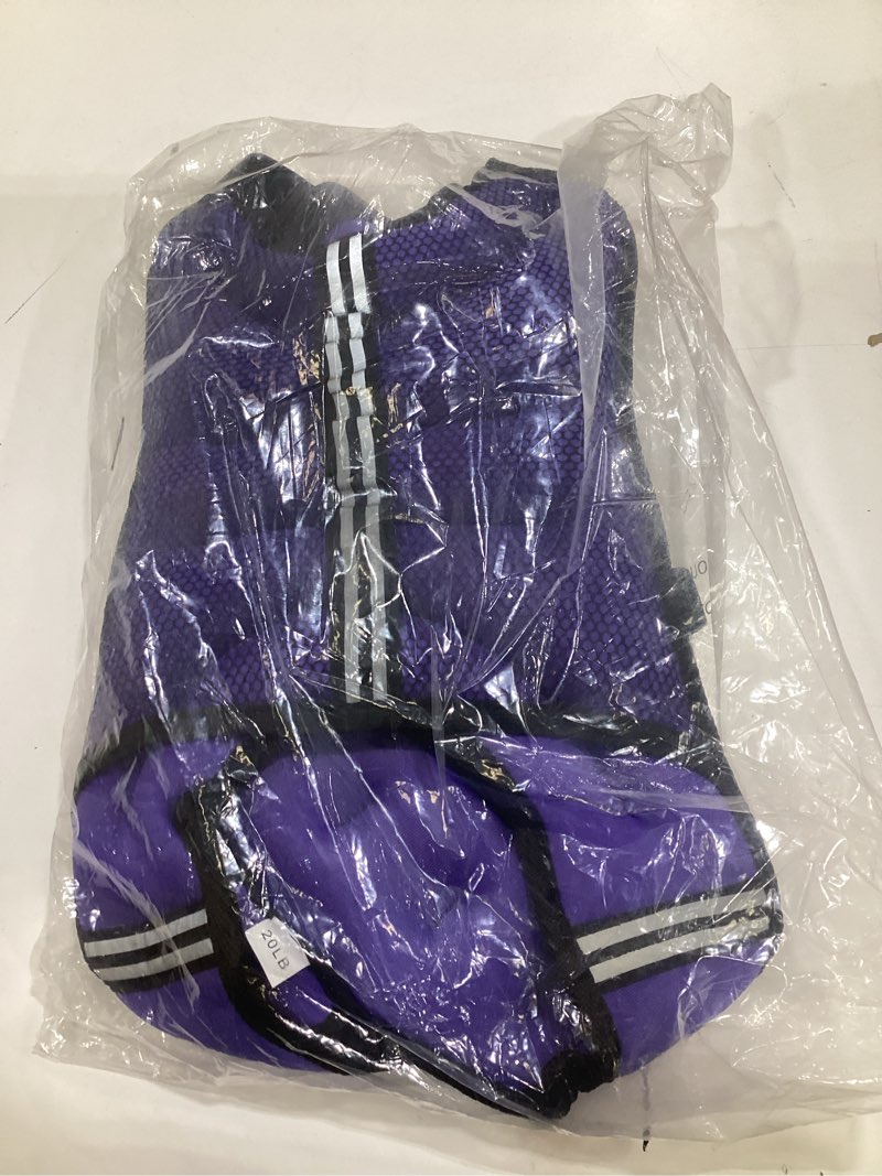 Condition photo showing As Is for apexup weighted vest men women, weight vest for women workout equipment for strength training running 20lbs purple