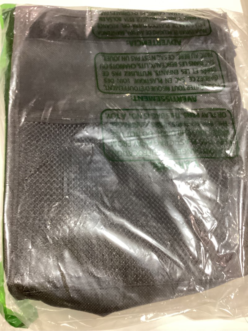 Condition photo showing As Is for Car Trash Can with Lid, Cute Leakproof Car Trash Garbage Bag Hanging Vehicle Trash Bin Small Portable Automotive Garbage Cans Organizer for Back/Front Seat/Console(Trapezoid,Black) 2 Gallons Black