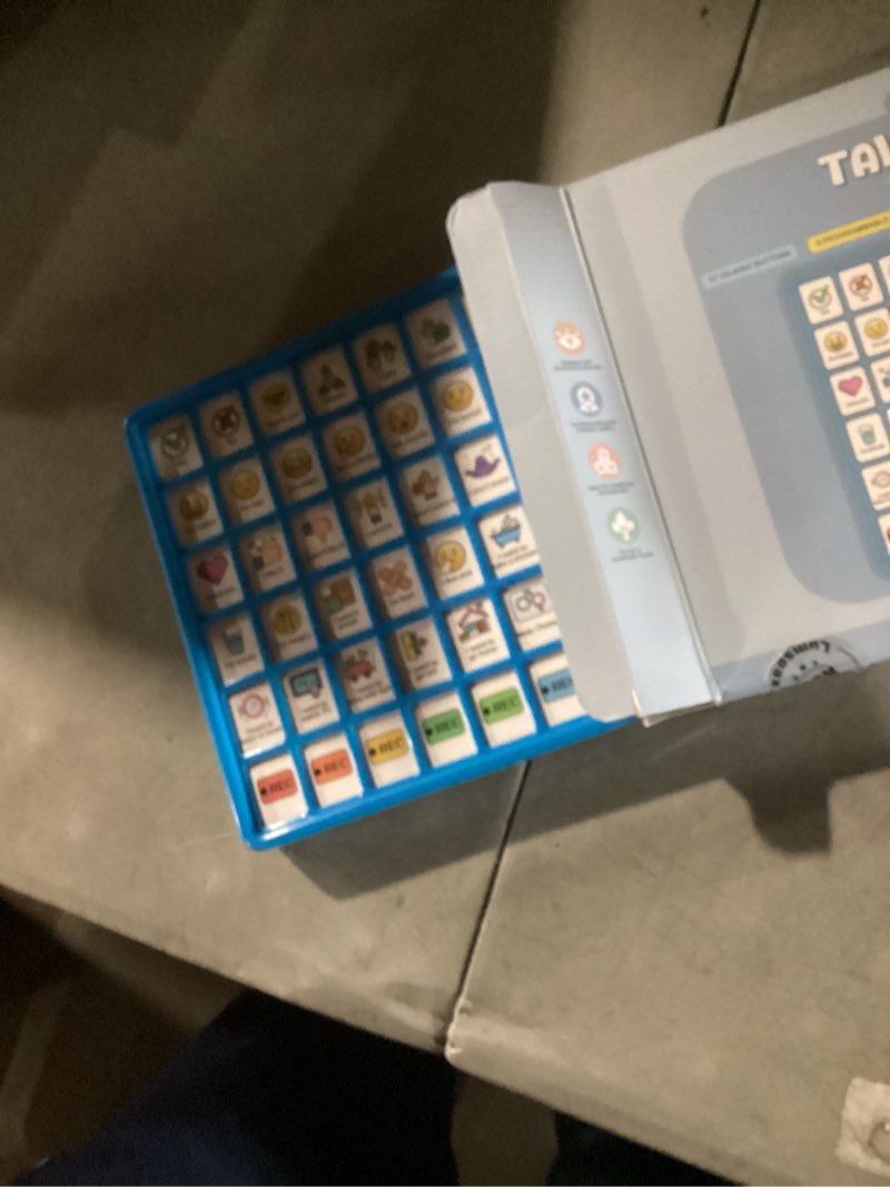 Condition photo showing As Is for Joyreal AAC Device for Autism, Non Verbal Communication Tools for Speech Therapy & Stroke Rehab. Communication Tablet, Autism Talking Aids with 8 Programmable Buttons & Adjustable Volume Blue
