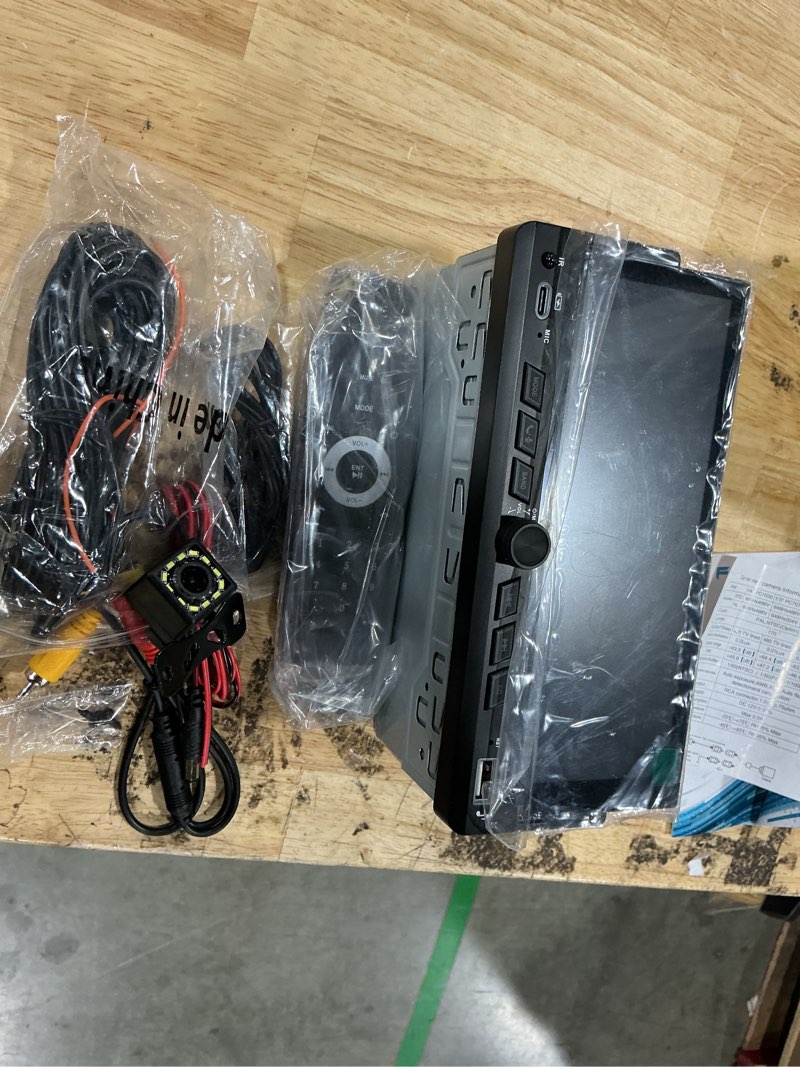 Condition photo showing Good Condition for 6.86" wireless carplay car stereo single din touchscreen radio android auto bluetooth 5.2 backup camera car audio receiver usb type c fm eq swc mic