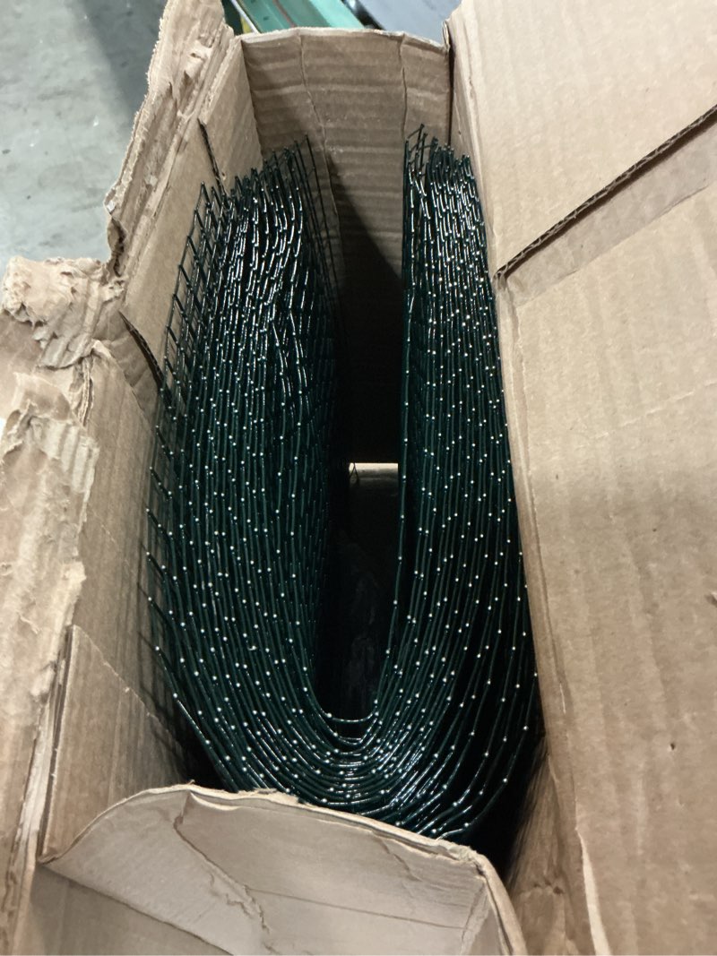 Condition photo showing Good Condition for 18 pcs 24'' x 12'' large wire plant protector from animals, 6 pack metal plant cage chicken wire cloche with ground stakes and nylon tie to keep animals out, garden protection bunny barricade 6 pack 24'' x 12''